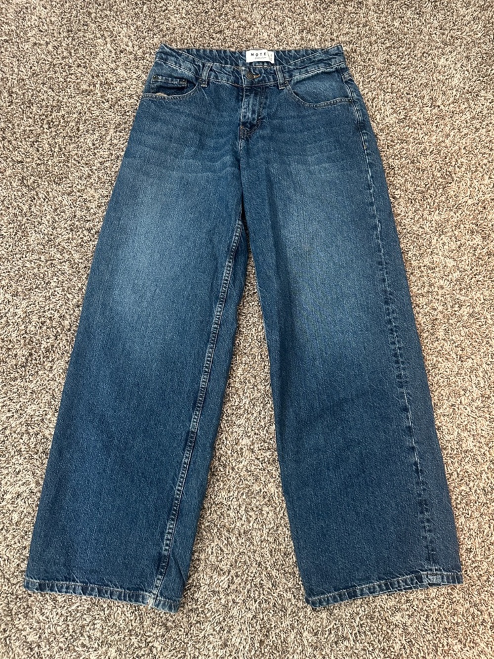 Motel Denim Wide Leg Jeans (W: 28, L: 34)
